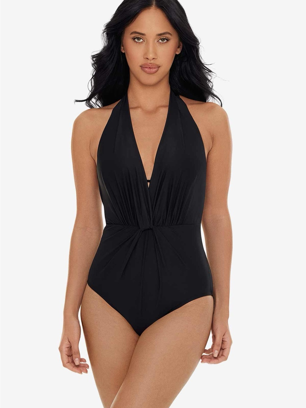 Miracle Suit Chromatique Joelle Slimming One Piece Black Size 10 NWT